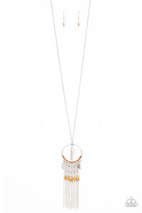 🧡Paparazzi🧡 Dancing Dreamcatcher🧡Orange🧡Necklace