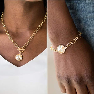 🧡Paparazzi 🧡Toggle Necklace and Bracelet Set🧡Gold