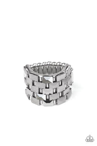 🧡Paparazzi🧡 Checkered Couture🧡Silver🧡Ring🧡