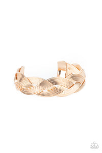 Paparazzi Woven Wonder - Gold