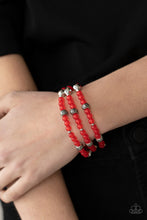 Load image into Gallery viewer, 🧡Paparazzi🧡Here to STAYCATION🧡 Red🧡Bracelet🧡
