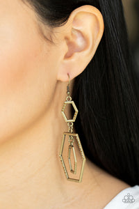 Paparazzi Geometric Maven - Brass