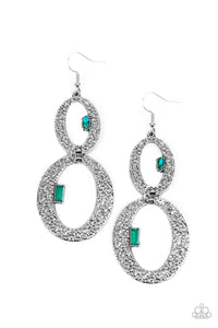 🧡Paparazzi🧡 OVAL and OVAL Again🧡 Green🧡Earrings🧡