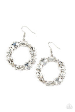 Load image into Gallery viewer, 🧡Paparazzi🧡 GLOWING in Circles🧡White🧡Earring🧡
