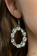Load image into Gallery viewer, 🧡Paparazzi🧡 GLOWING in Circles🧡White🧡Earring🧡
