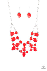Paparazzi Goddess Glow Necklace-Red