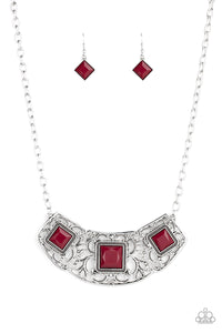 Paparazzi Feeling Inde-PENDANT - Red