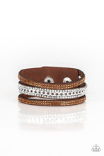 Load image into Gallery viewer, Paparazzi  Rollin In Rhinestones - Brown
